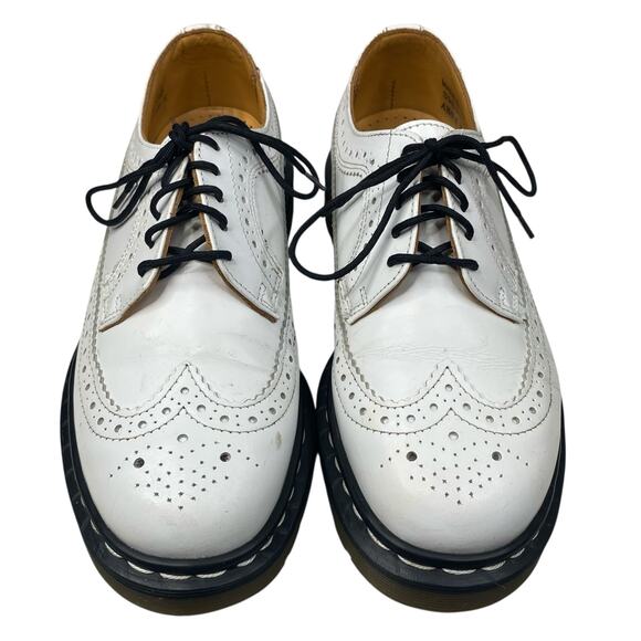 Rare Vintage Dr. Martens White Made In England Brogue Oxfords Size 5 US M 6 W 7 - Picture 7 of 12